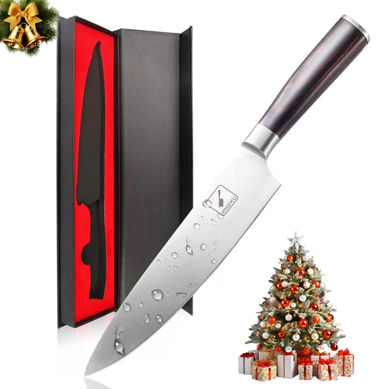 imarku Chef Knife 8 inch, High-Carbon Stainless Steel Pro Kitchen Knife with Ergonomic Handle and Gift Box, Chef's Knives for Professional Use, Gifts for Men and Women - Image 1